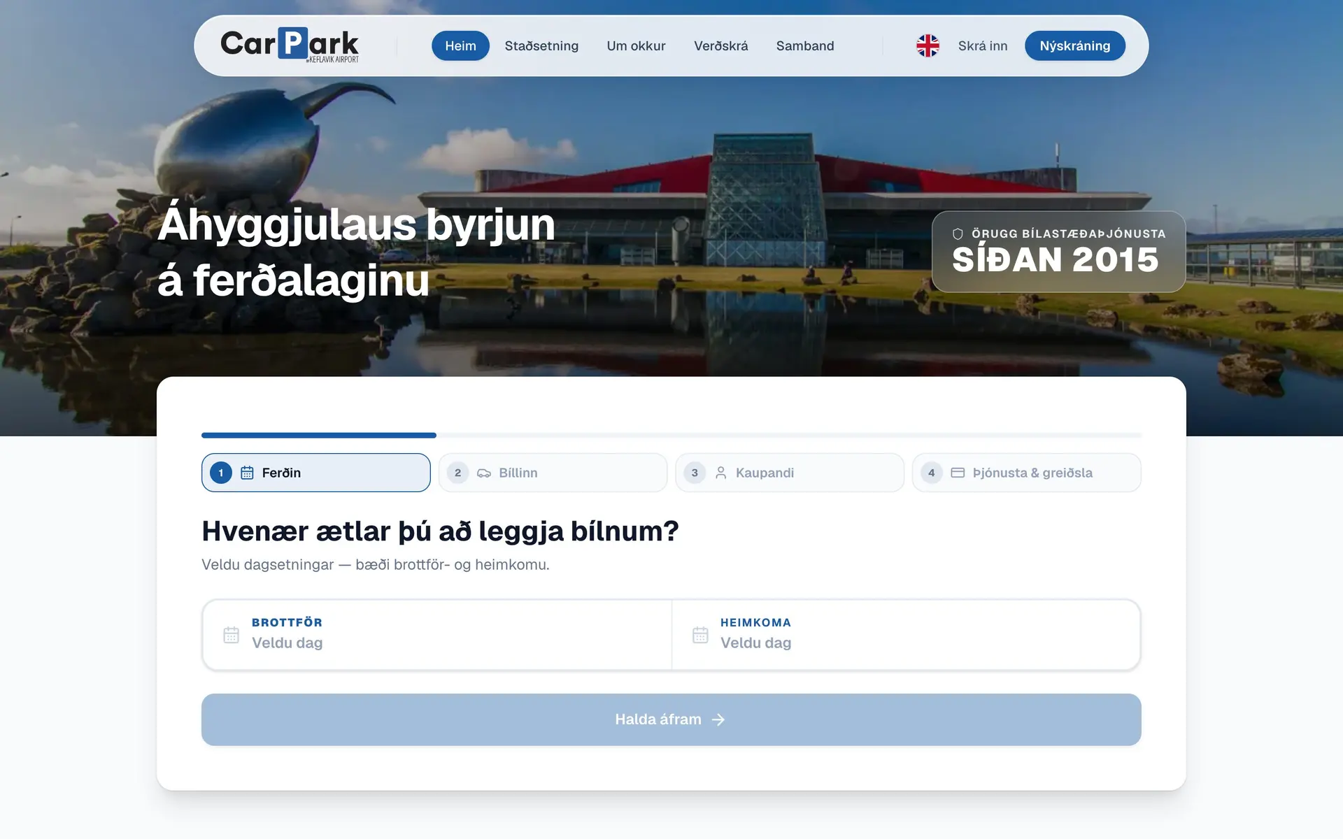 Carpark — A simpler booking flow customers actually finish